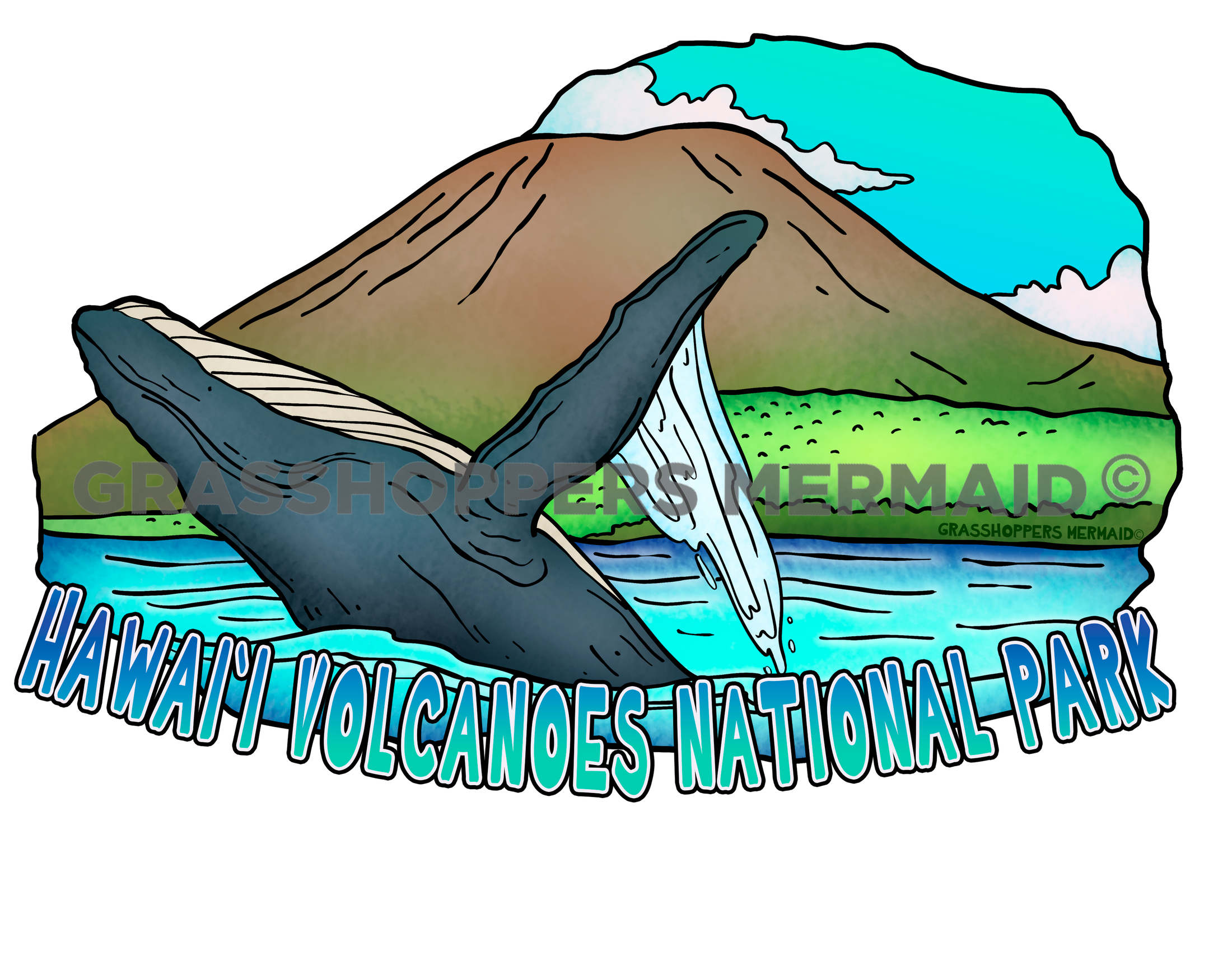 Humpback Volcano Breach