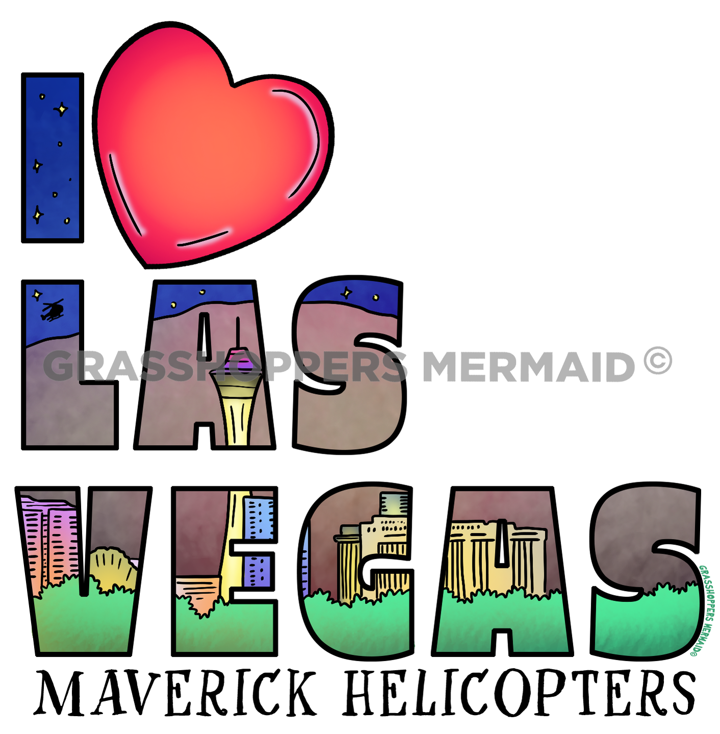 I Heart Las Vegas Text