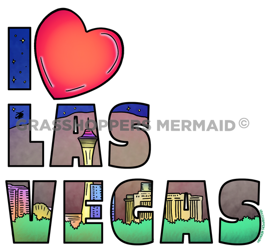 I Heart Las Vegas Text
