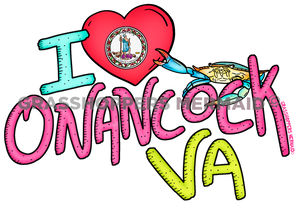 I Heart Onancock, VA Text