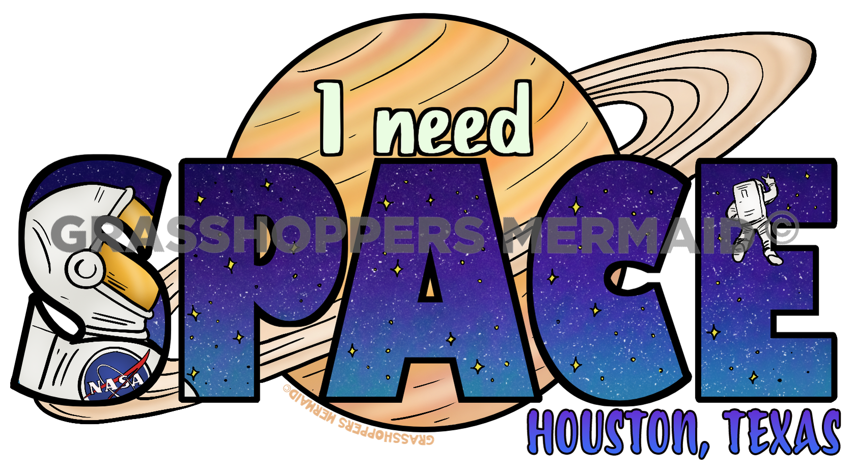 I Need Space Text