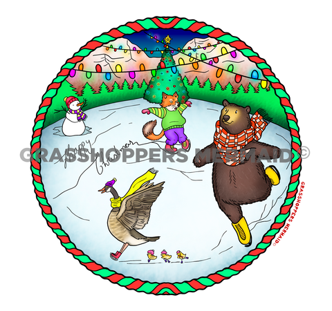 Ice Skating Animals
