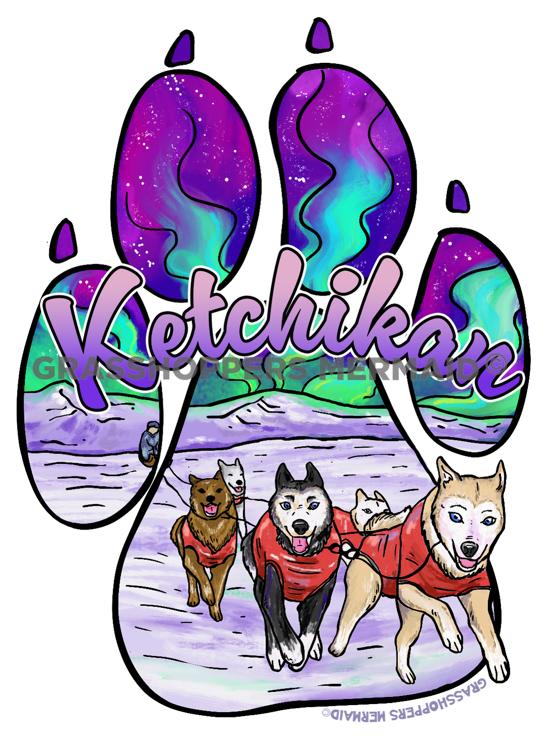 Iditarod Paw Print
