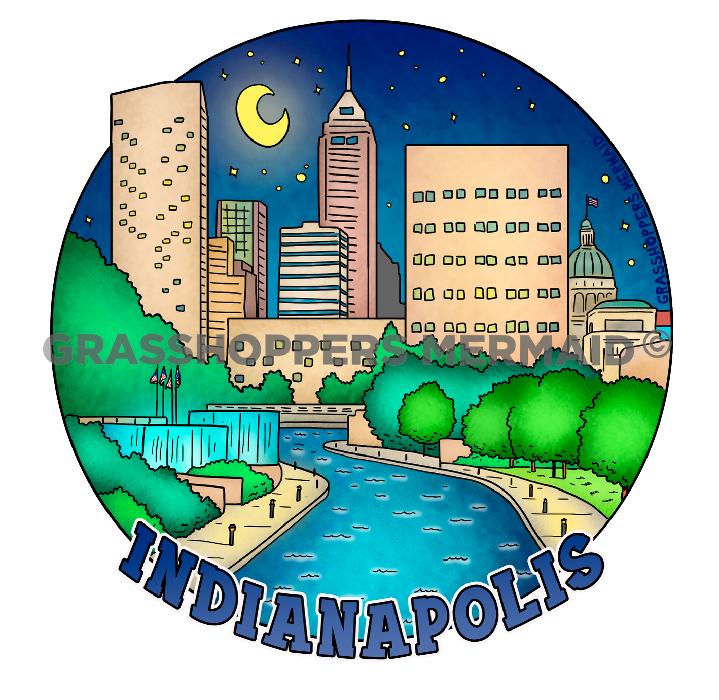 Indianapolis at Night