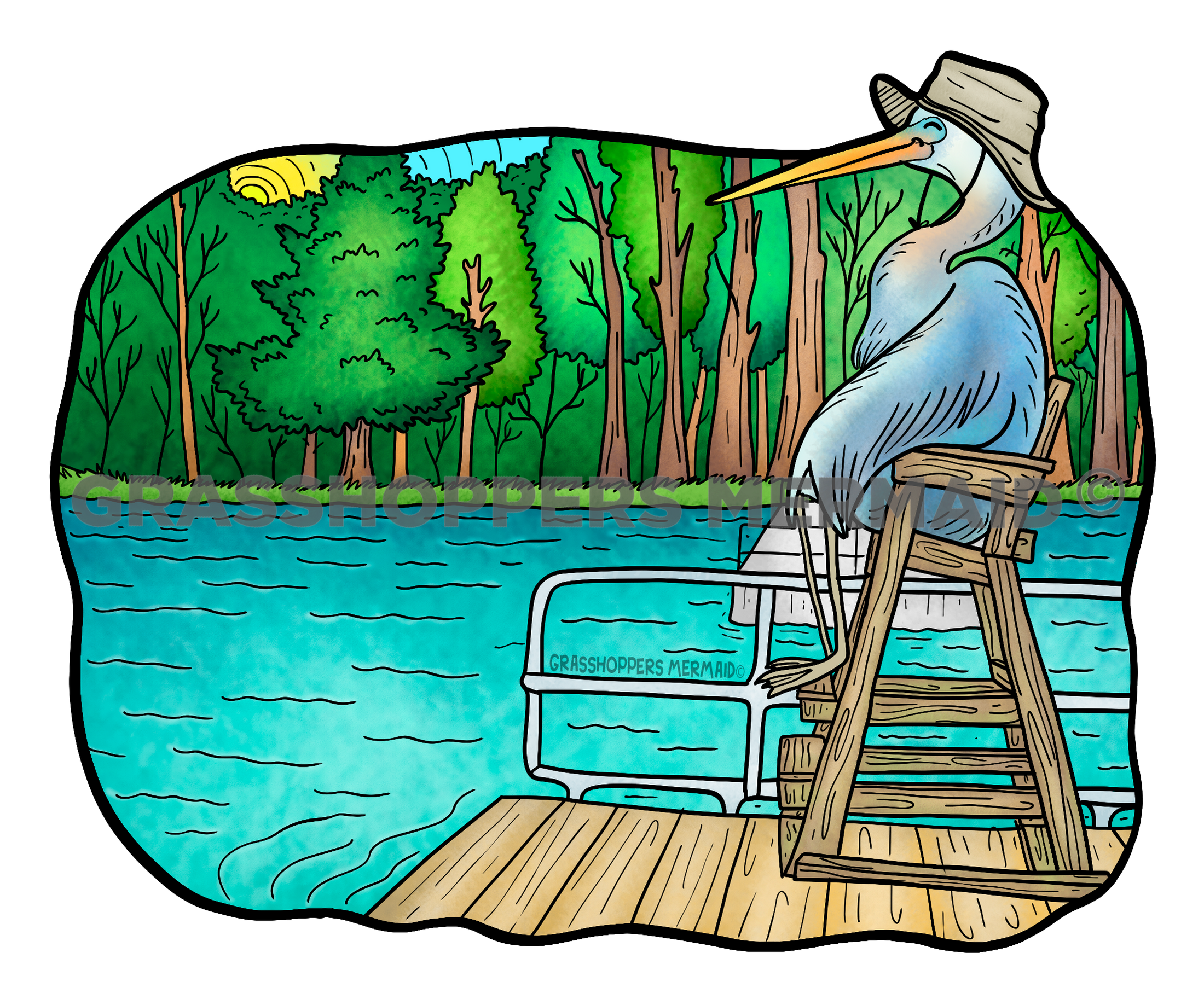 Great Blue Heron Lake Day