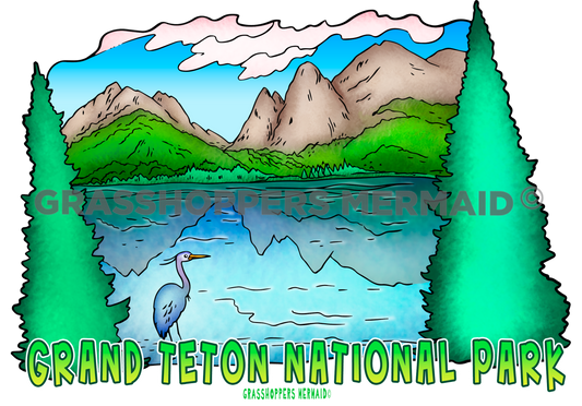 Jenny Lake Great Blue Heron