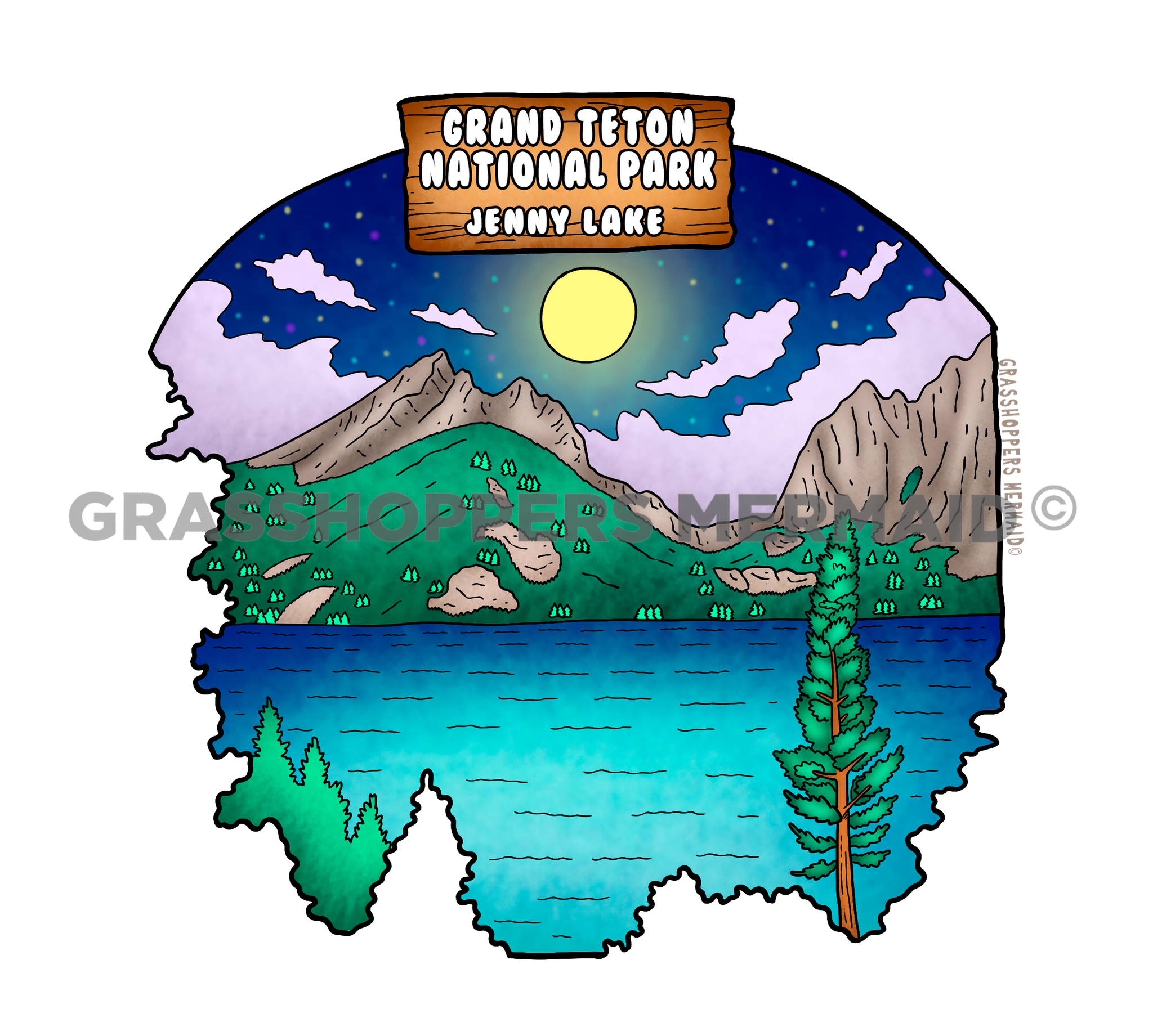 Jenny Lake Night