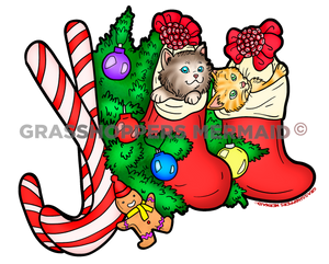 Kitty Holiday Stockings