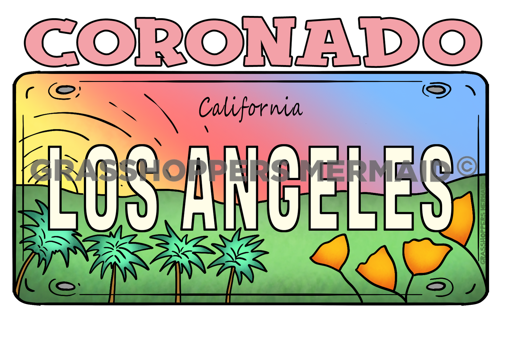 LA License Plate