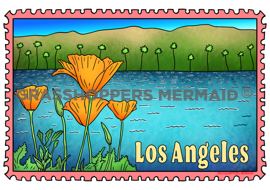 LA Mail Stamp