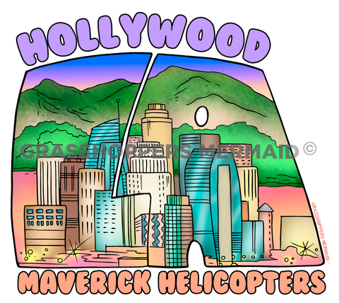LA Outline with Scenery