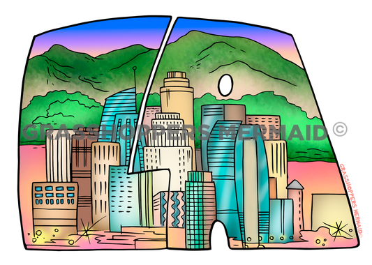 LA Outline with Scenery