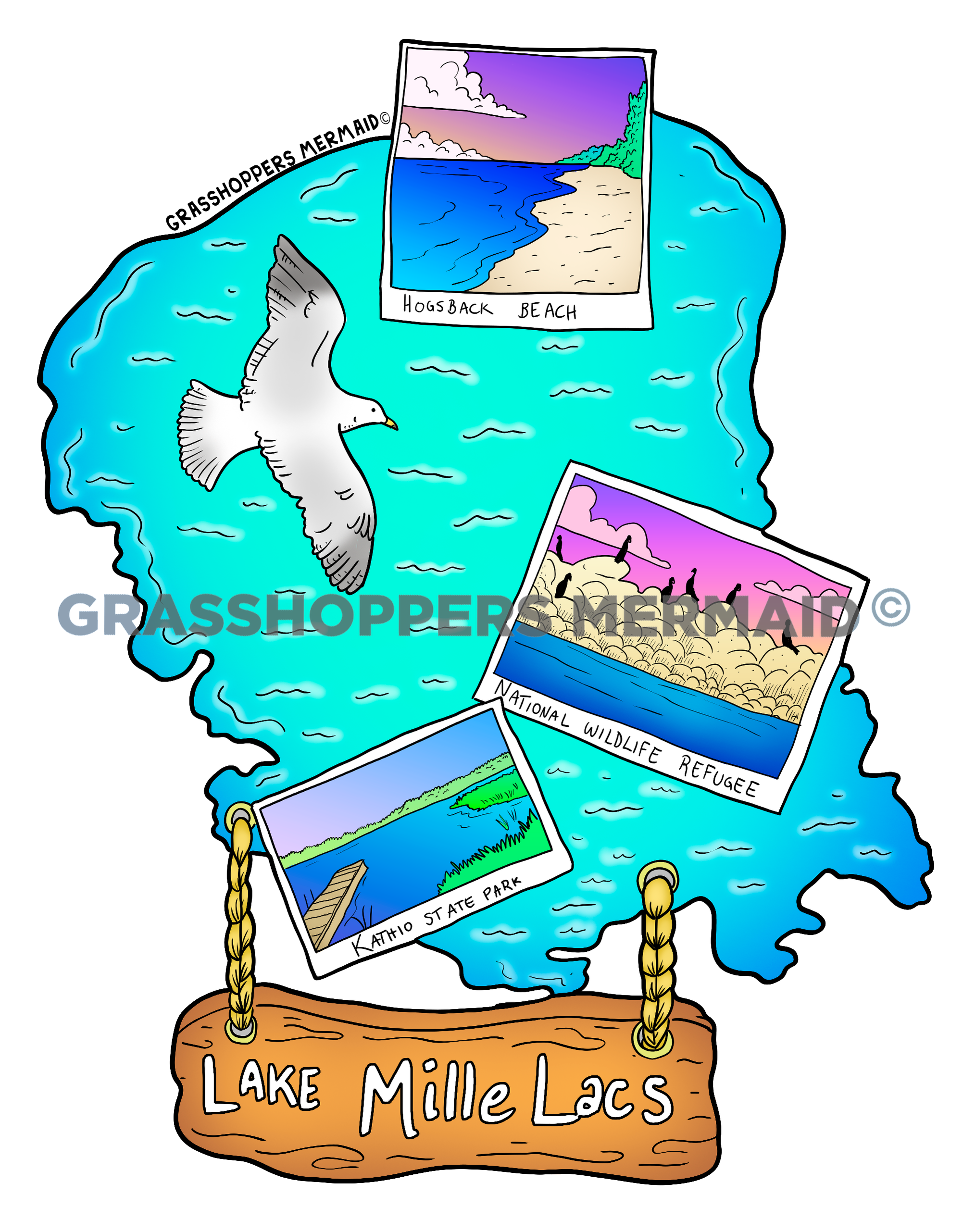 Lake Mille Lacs Map