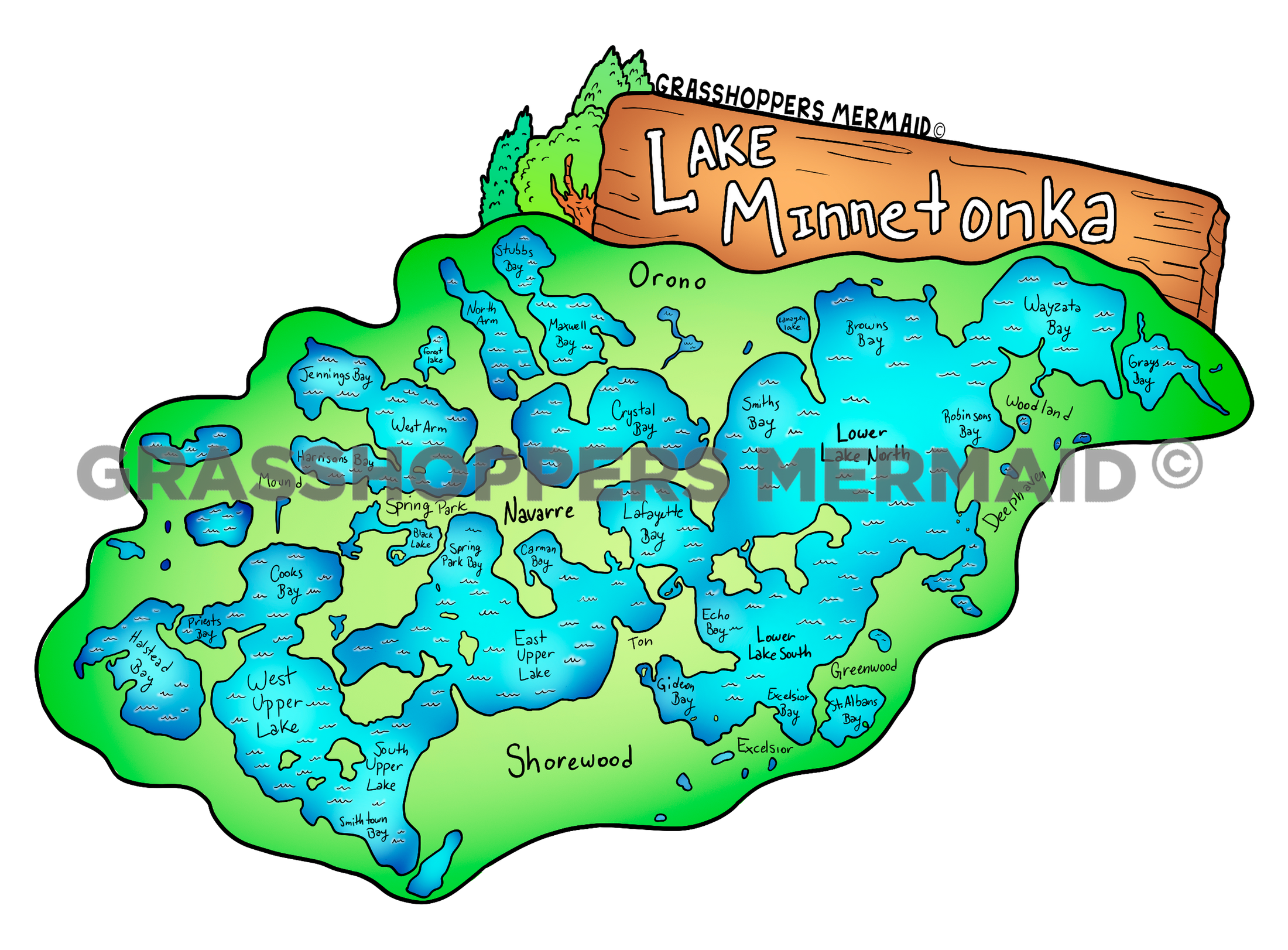 Lake Minnetonka Map