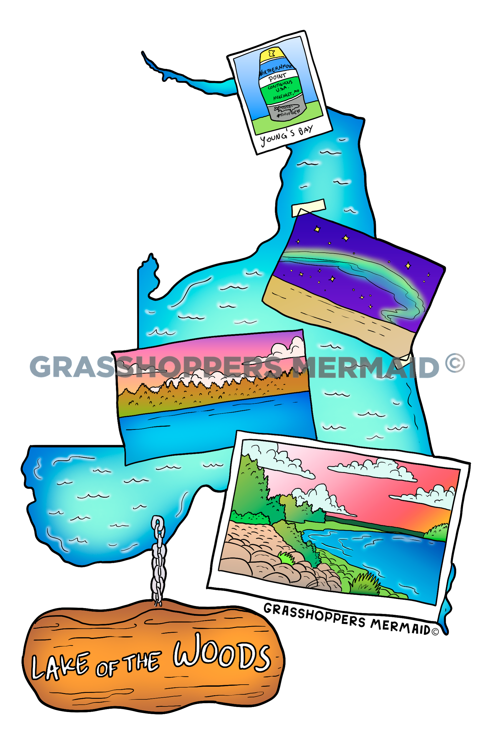 Lake of the Woods Map