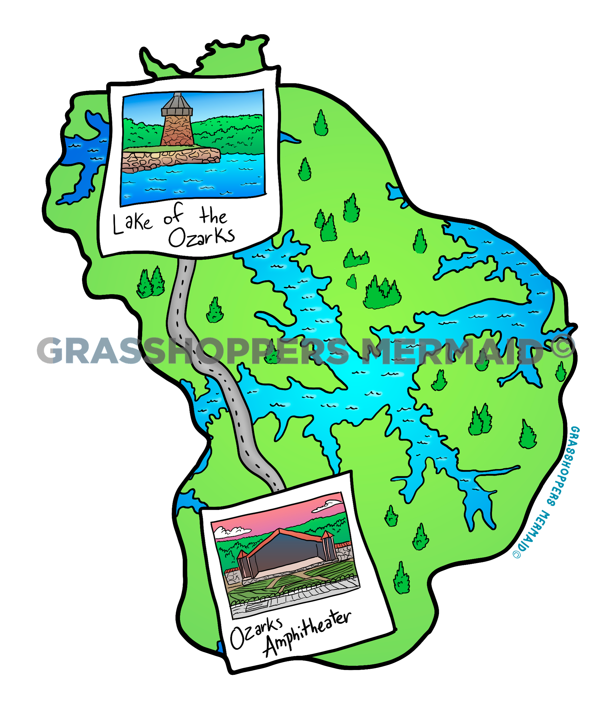 Lake of the Ozark Map