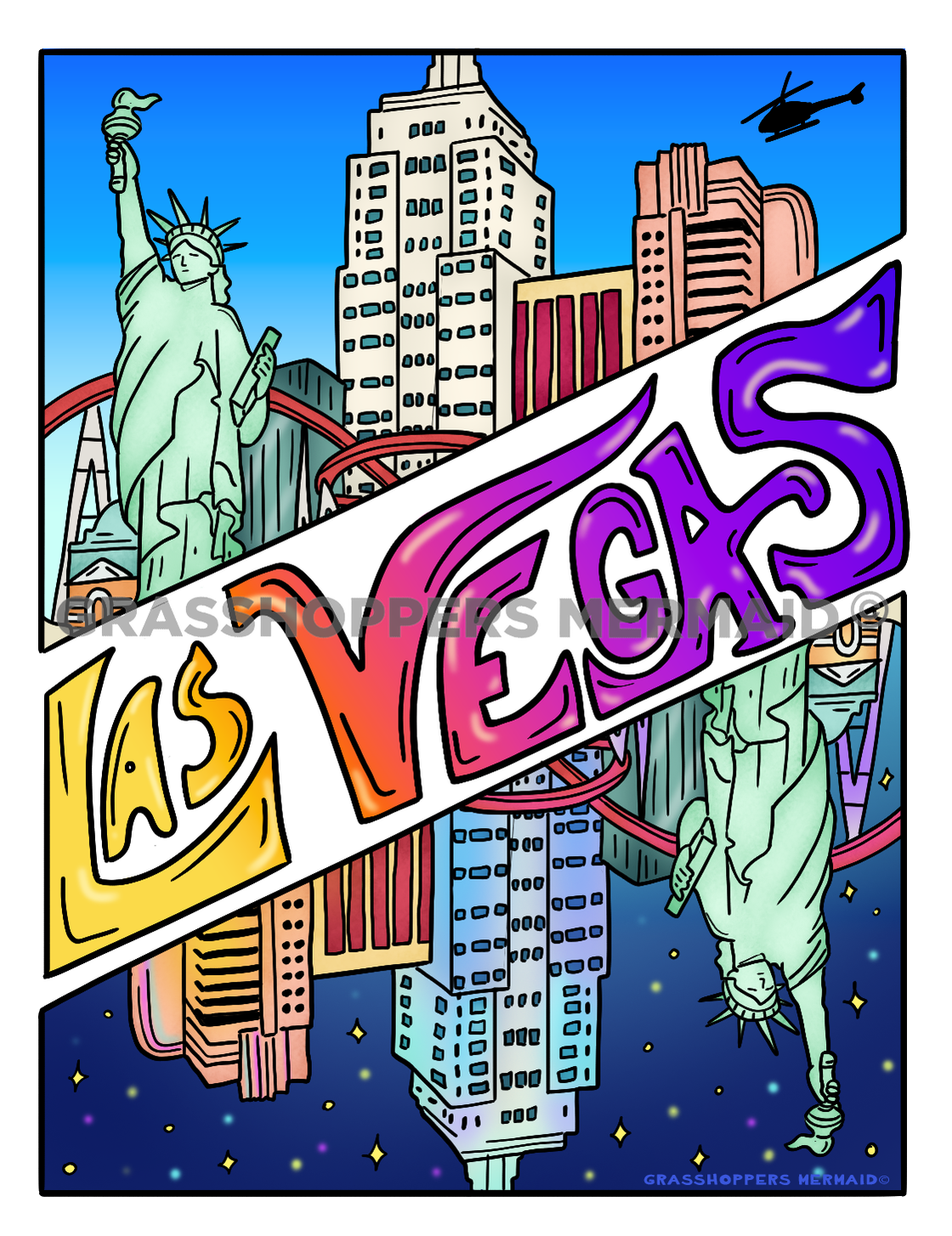 Las Vegas City & Text