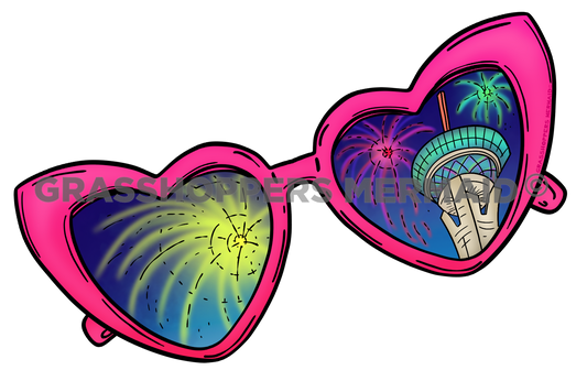 Las Vegas Heart Sunnies