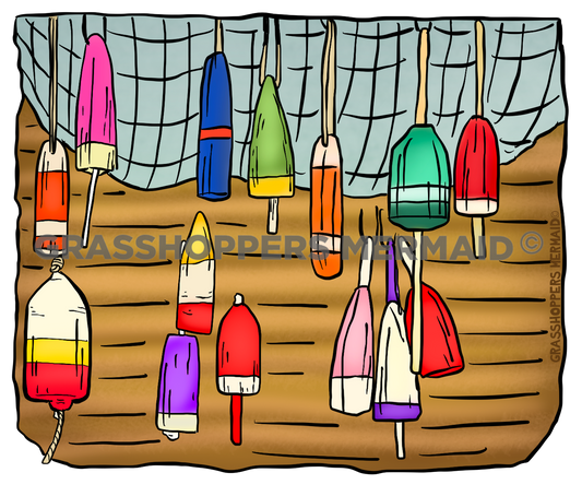 Lobser Buoy Collage