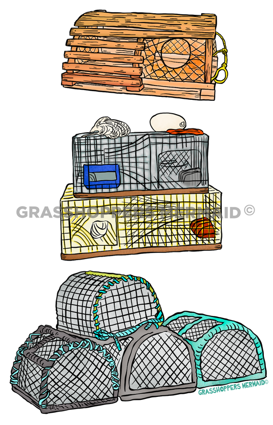 Lobster Trap Collage