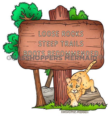 Loose Rocks Sign