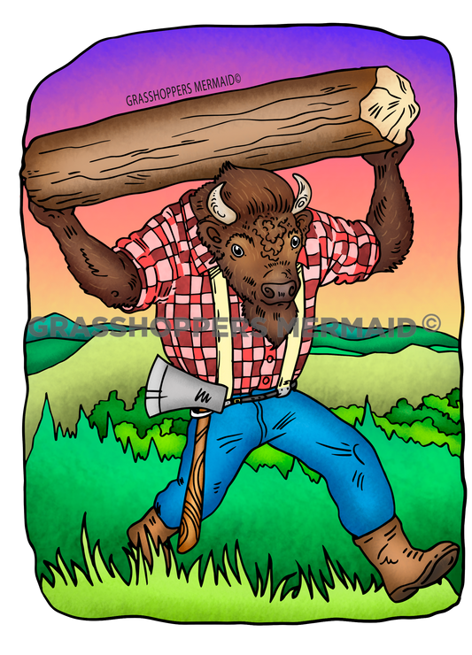Lumberjack Bison Carry