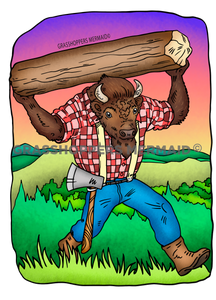 Lumberjack Bison Carry