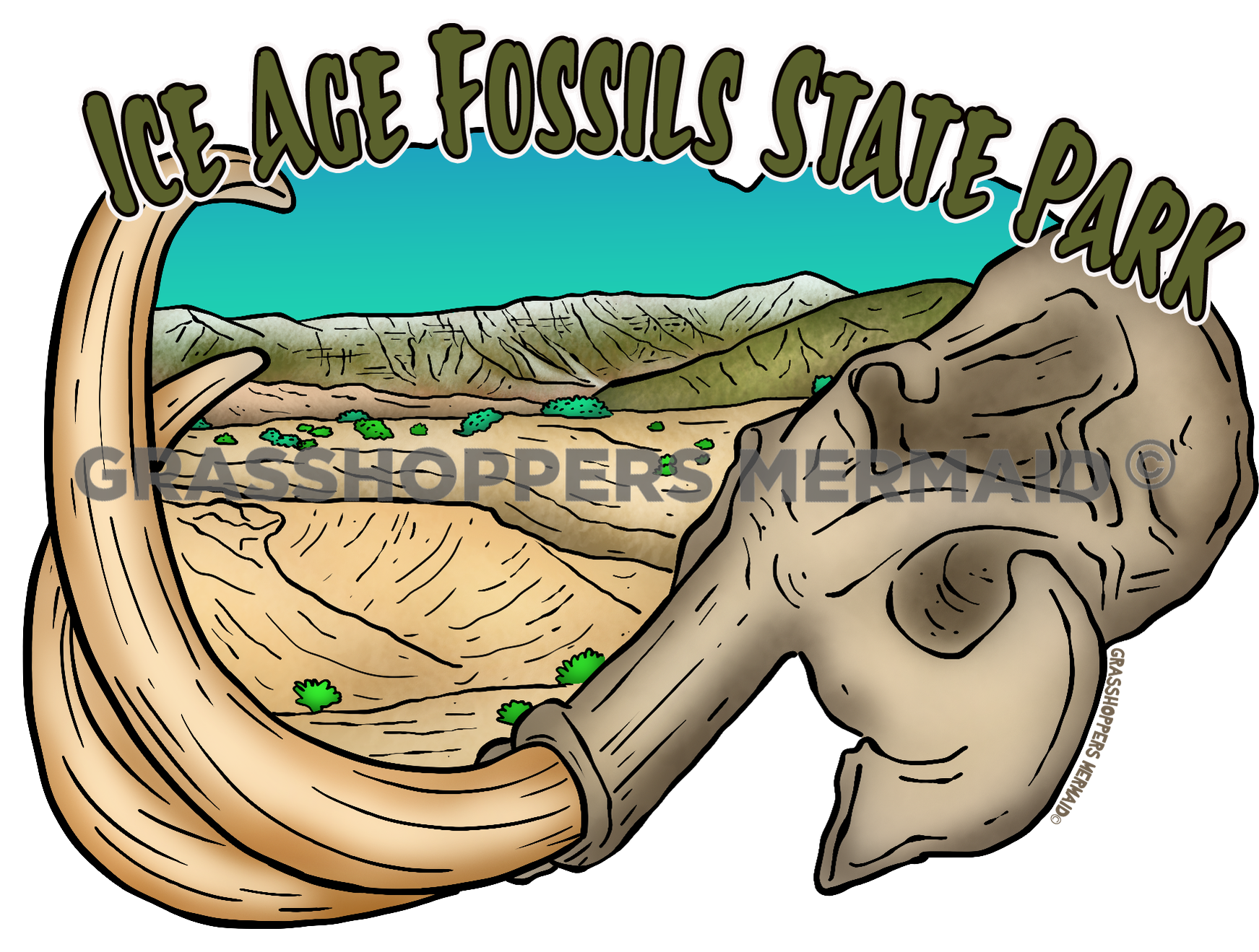 Mammoth Skull Scenery