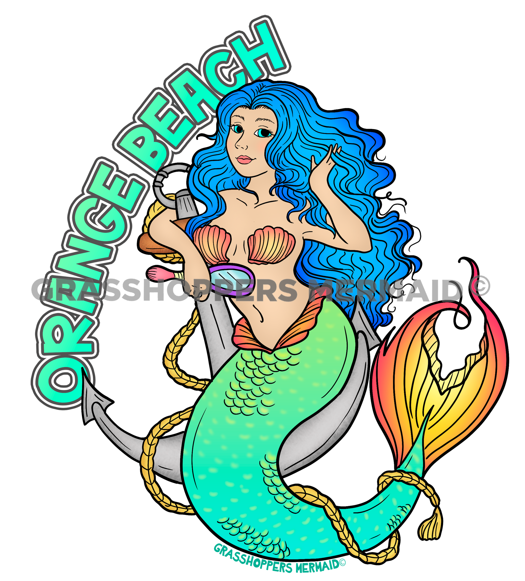 Mermaid Barbie Anchor