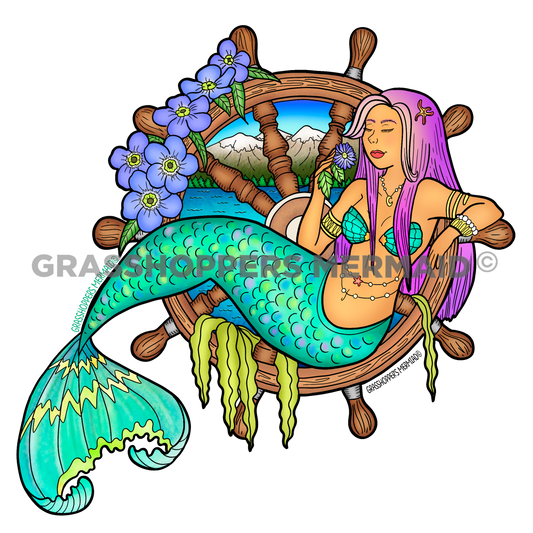 Mermaid Ship's Wheel