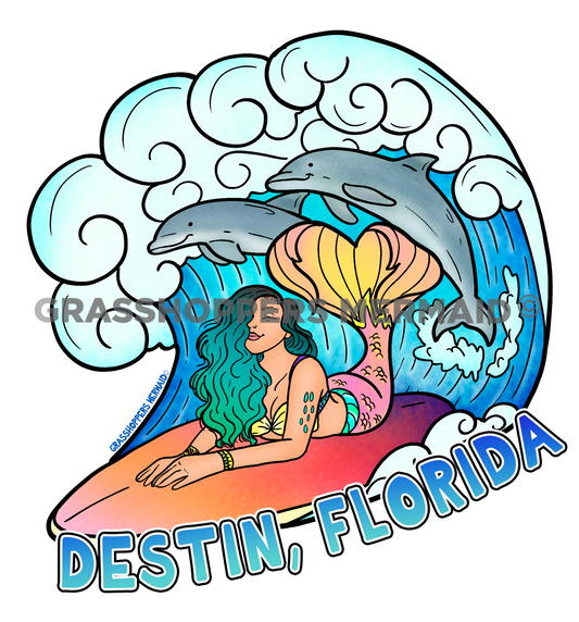 Mermaid Surfing Magic