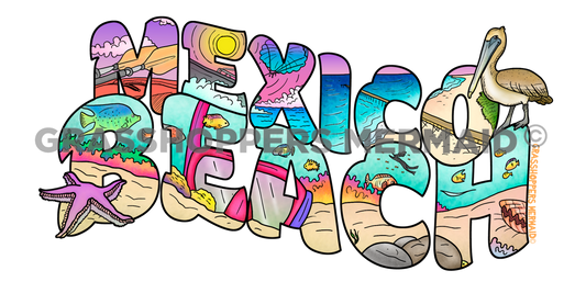 Mexico Beach Text