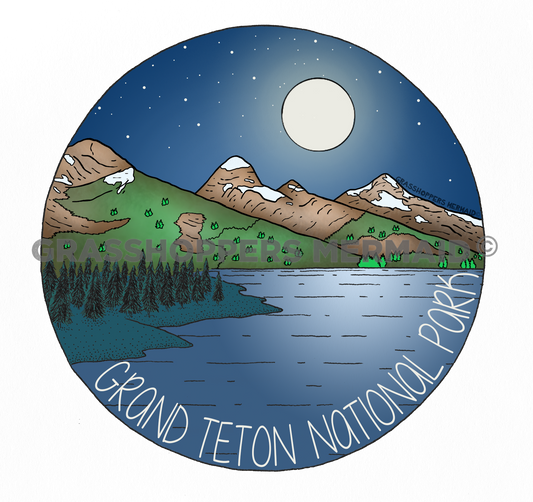 Midnight Mountain Grand Tetons