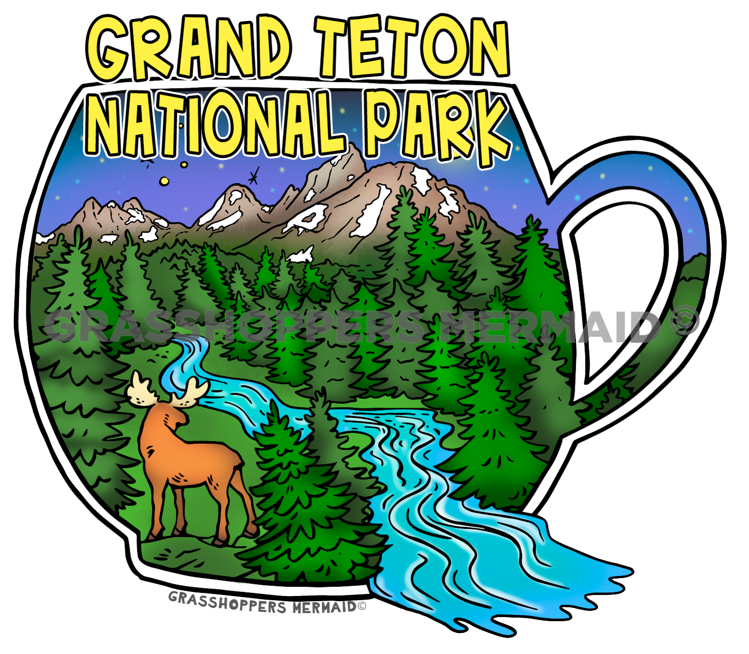 Moose River Grand Tetons Cup