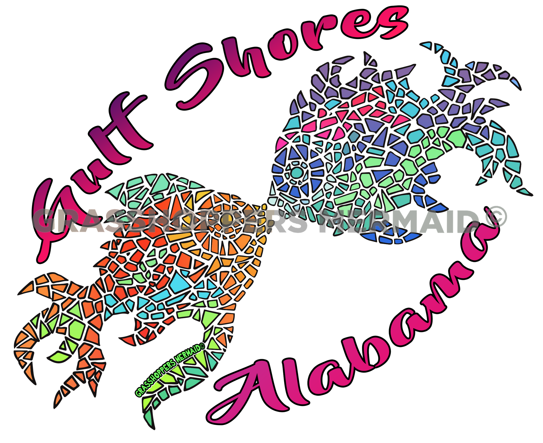 Mosaic Kissing Fish
