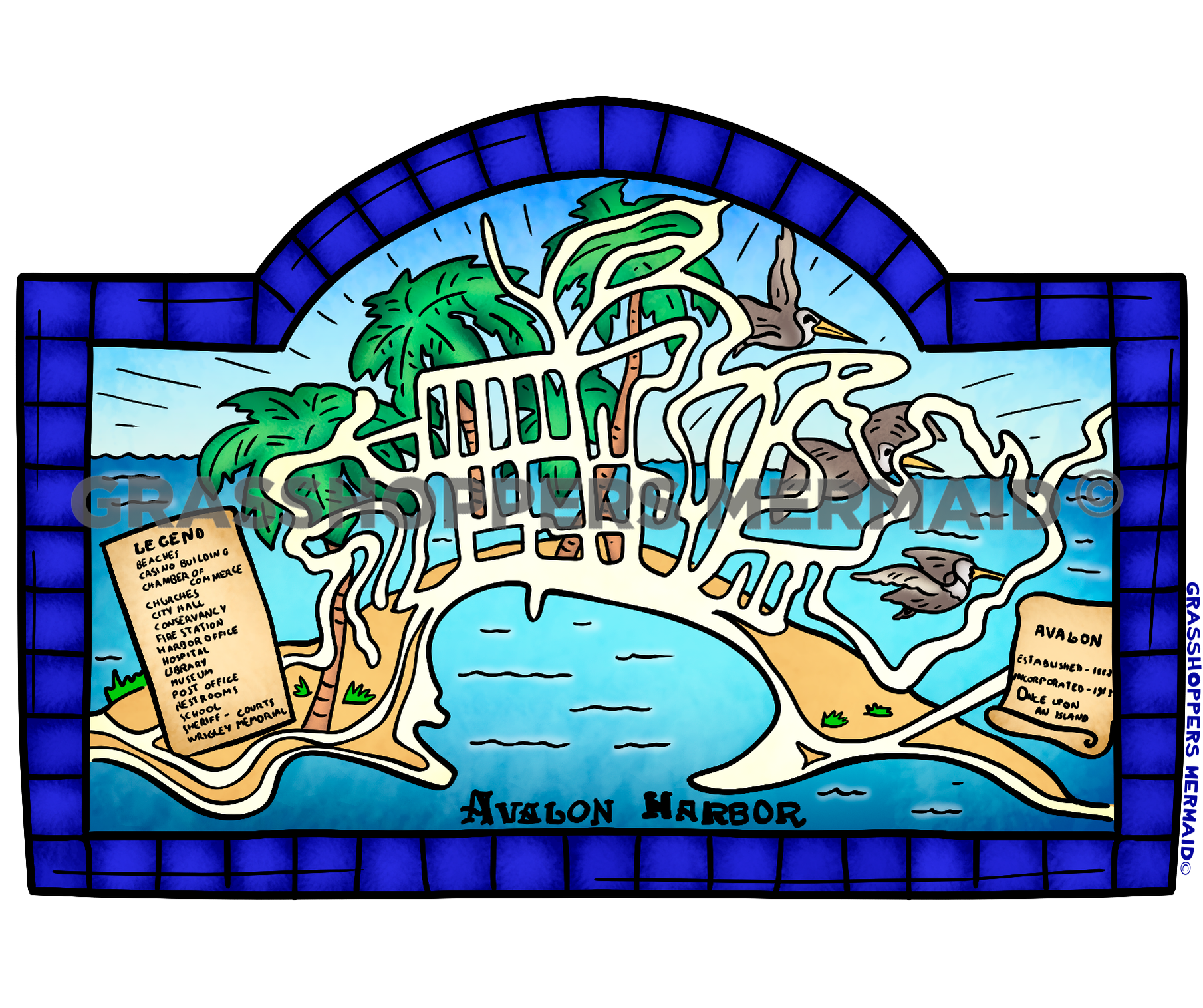 Mosaic Island Map