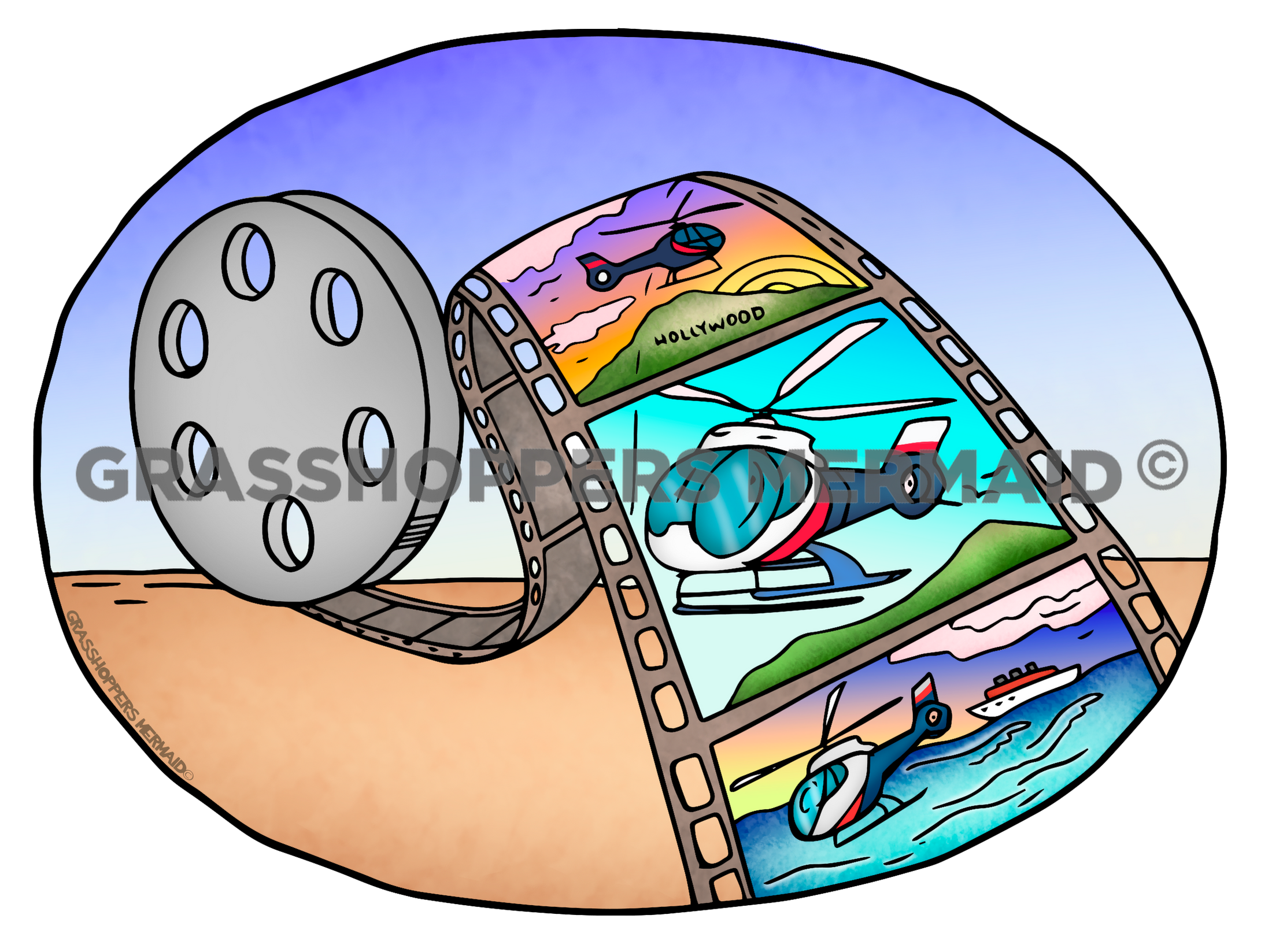 Movie Strip Helicopters