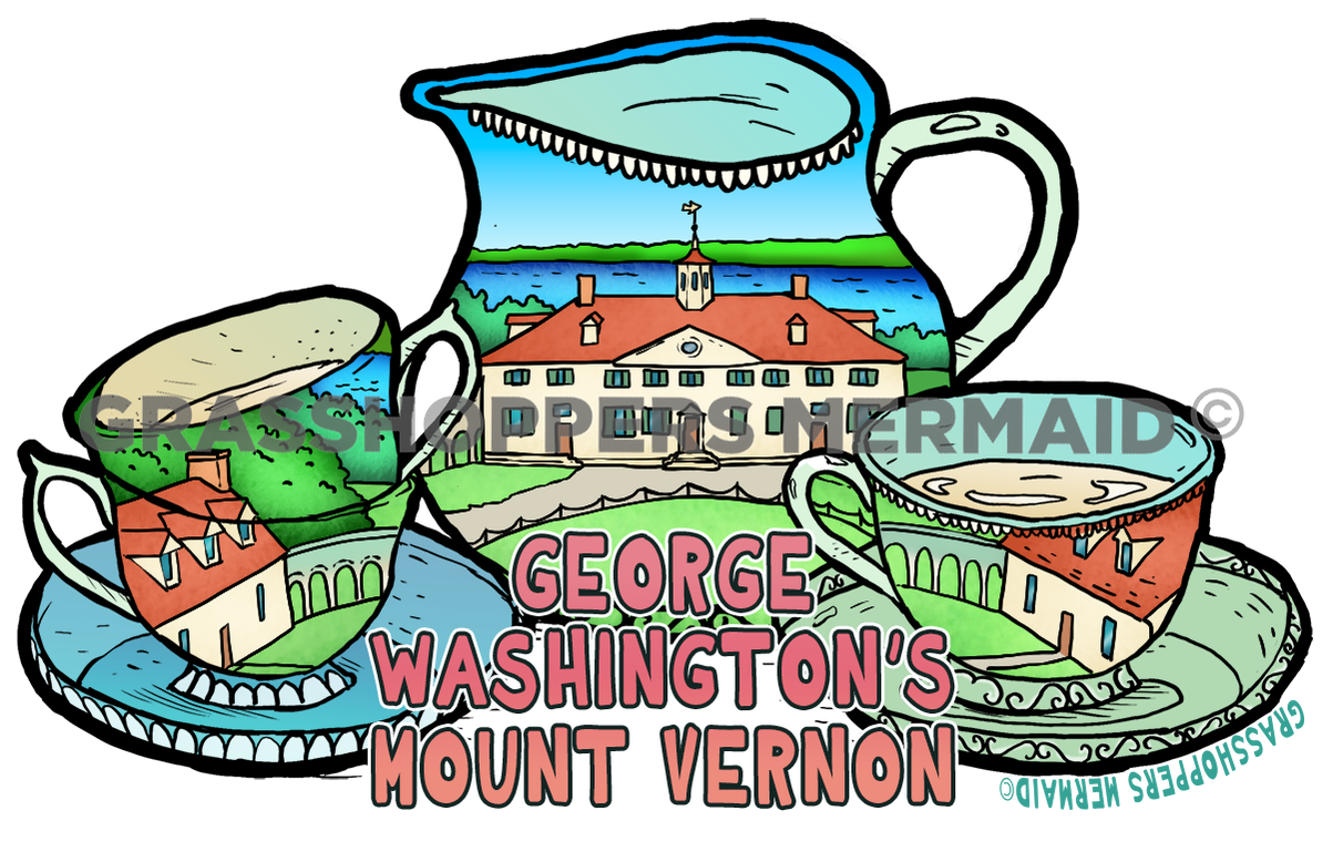Mount Vernon Tea Set