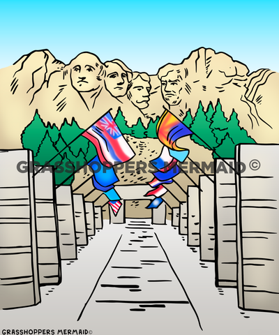Mount Rushmore Flag Walkaway