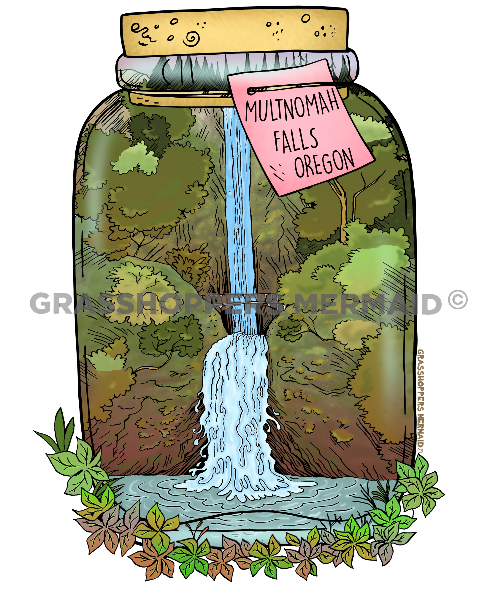 Multnomah Falls Jar