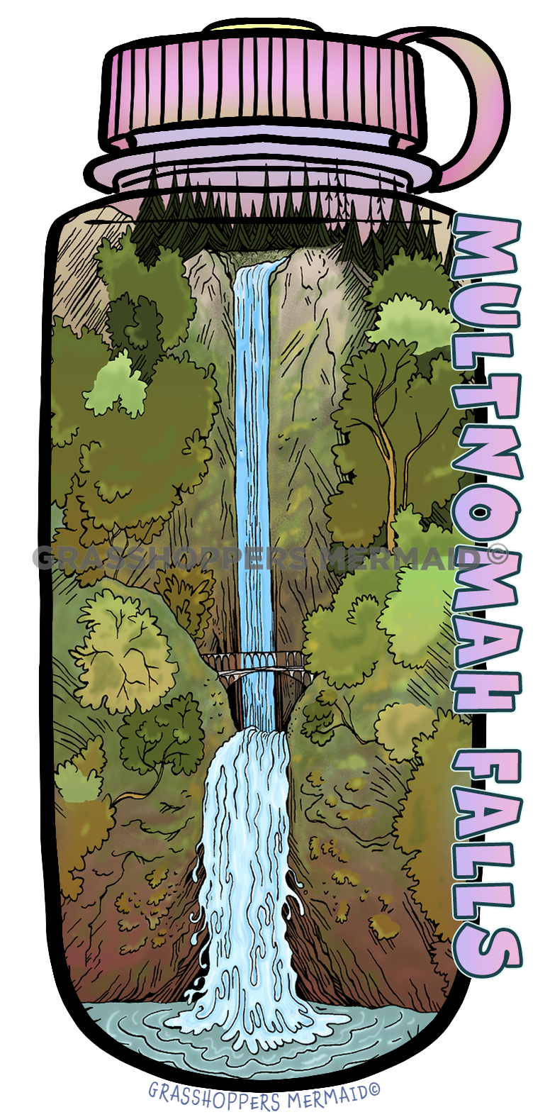 Multnomah Falls Nalgene Bottle