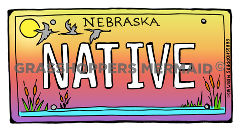 Nebraska Native Plate