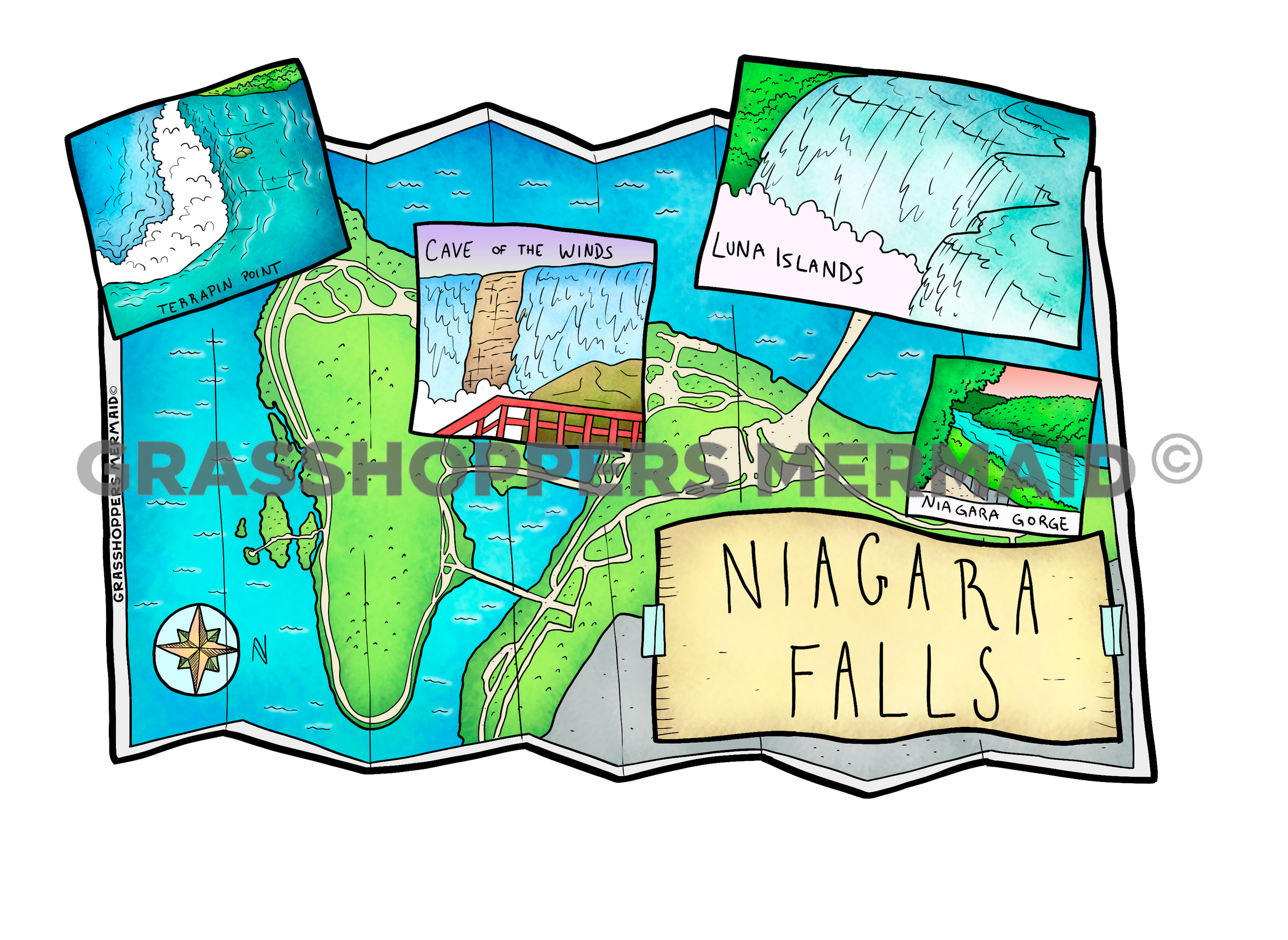 Niagra Falls Map
