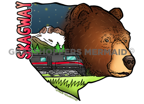 Nighttime Train Bear