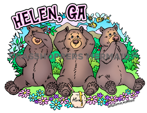 No Evil Bear Trio