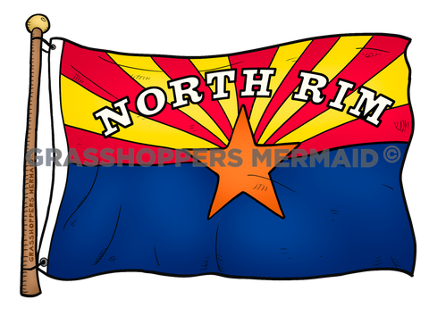 North Rim Arizona Flag