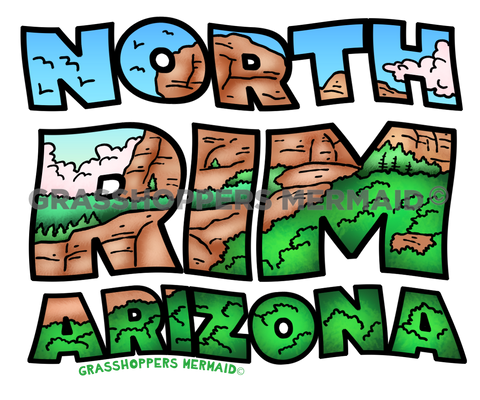North Rim, Arizona Text