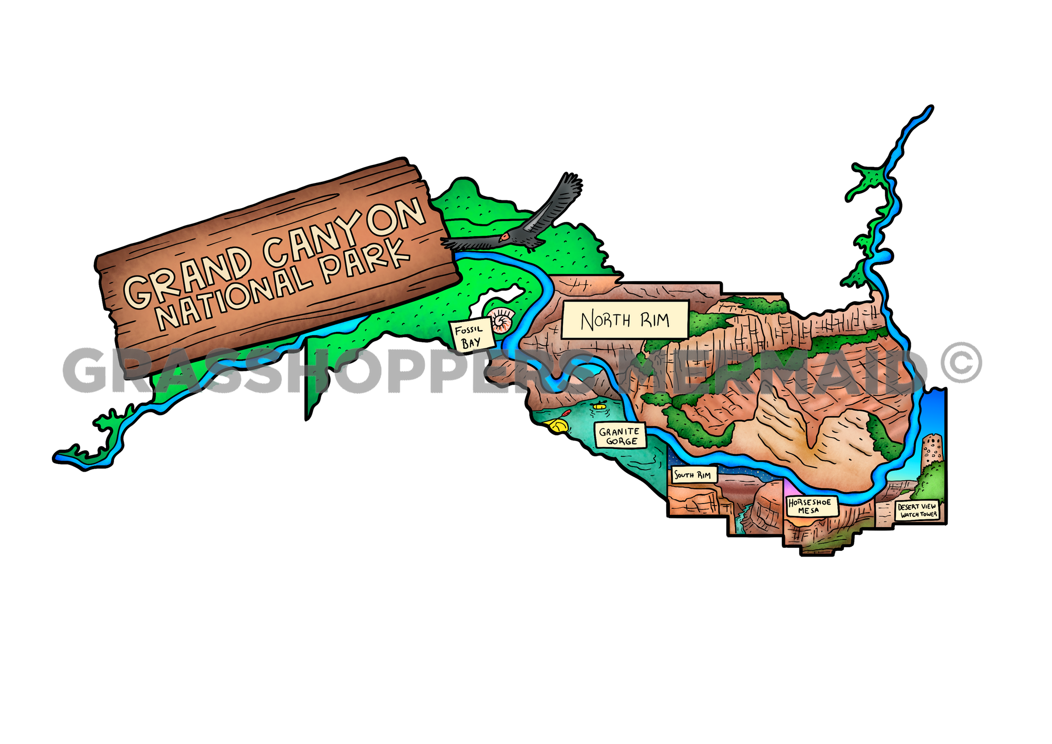 North Rim GC Map