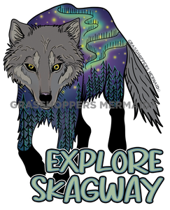 Northern Lights Wolf