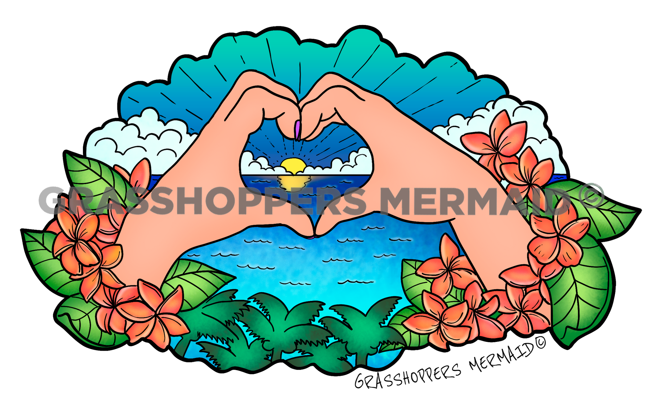Ocean Heart Hands